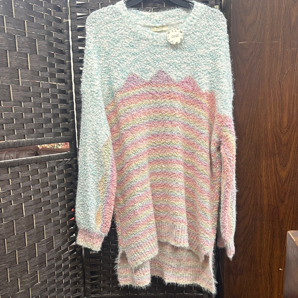 ODDY Pastel Striped Sweater